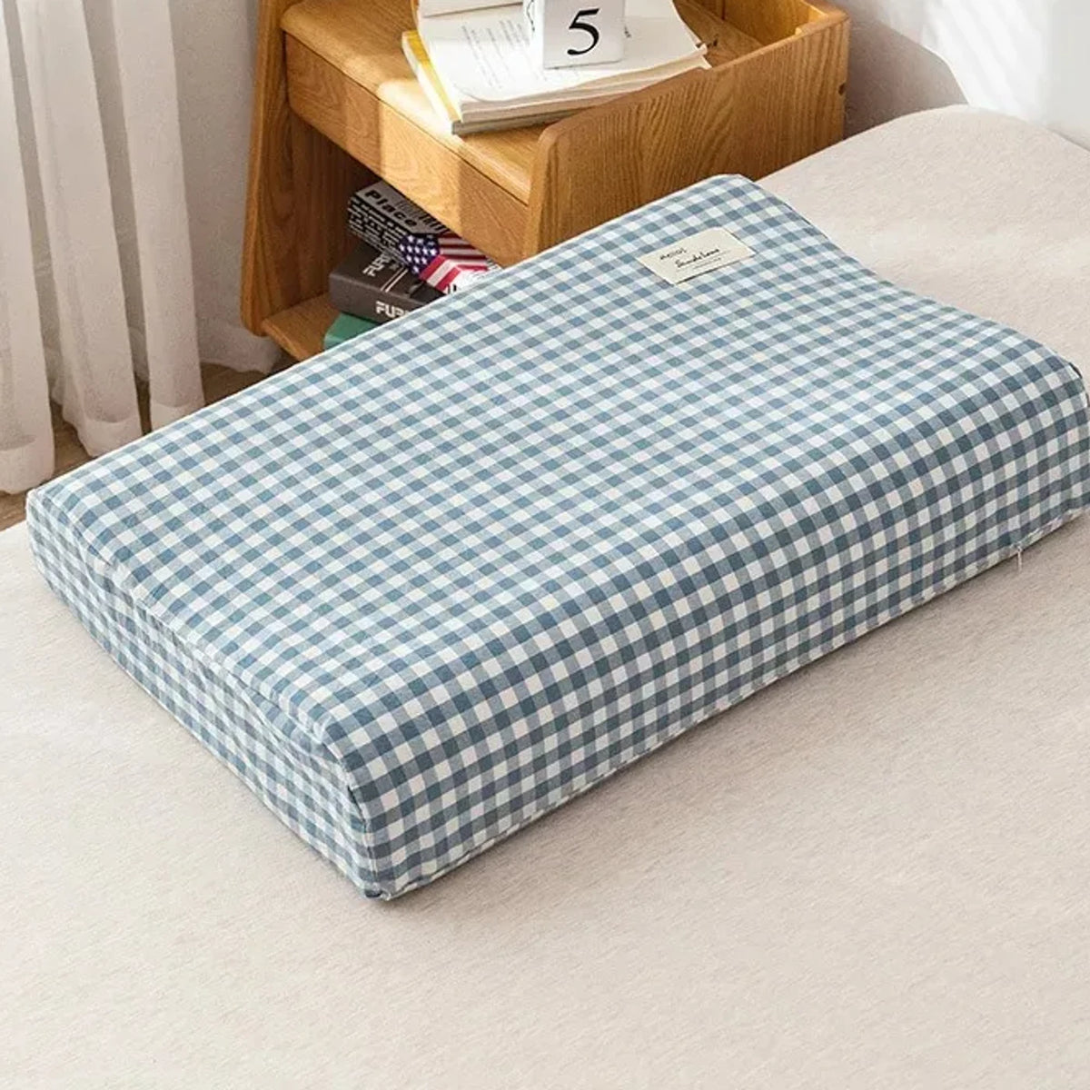 Housse Nuage, coloris vichy bleu